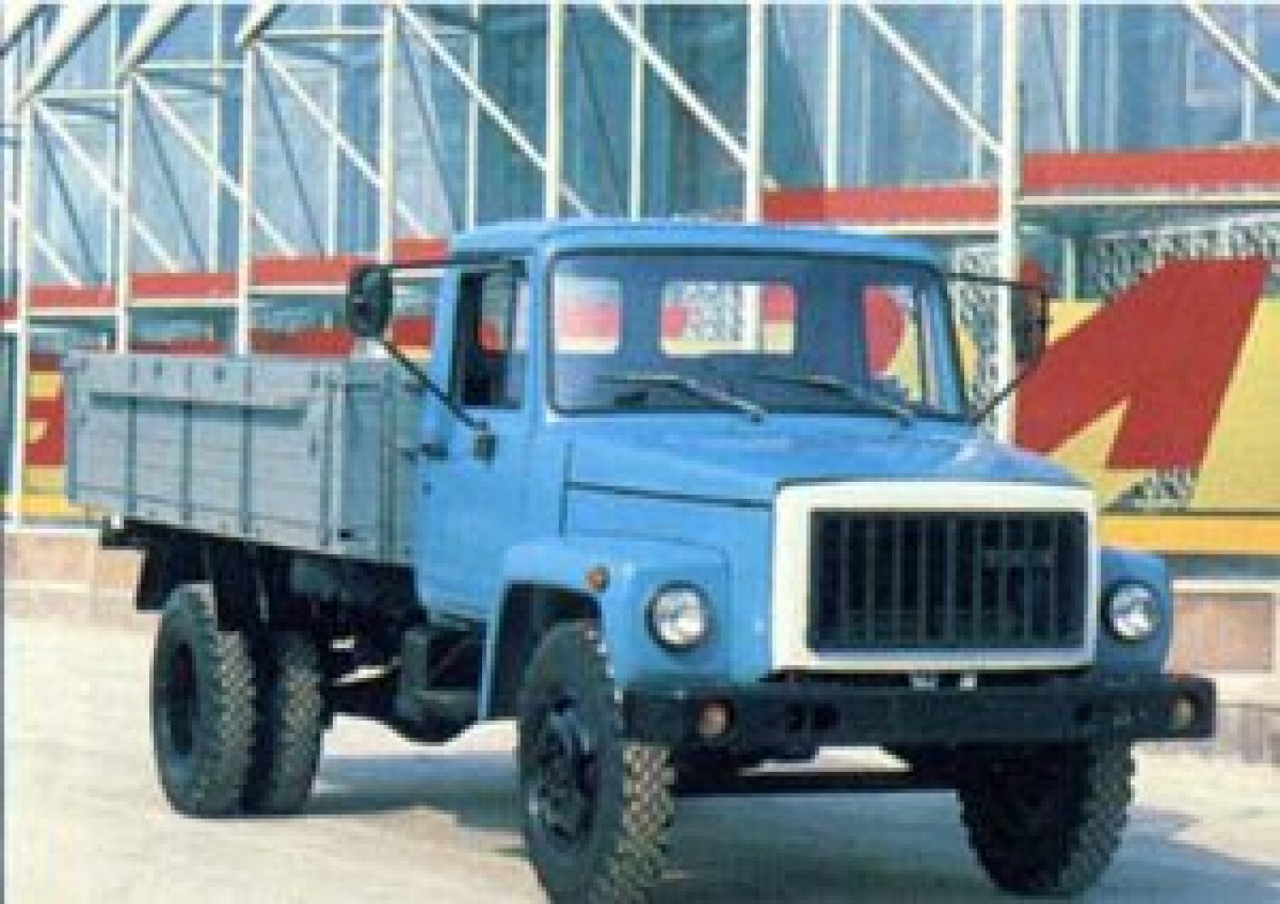 Стекло лобовое GAZ 3306 1993-1995 () Бренд: КМК с синей полосой | Бон Авто  | Продажа и установка автостекол, радиаторов