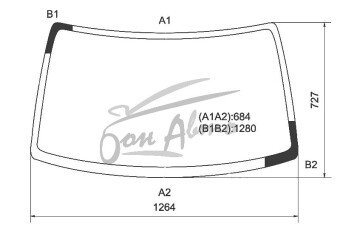 Стекло лобовое SUZUKI WAGON R 1993-1998 (CT21S) 
Бренд: BSG с зеленой полосой
