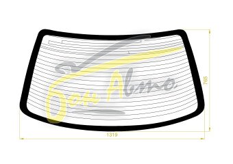 Стекло заднее с обогревом TOYOTA COROLLA 1995-2000 (AE110-4d sed) 
Бренд: BSG