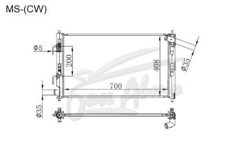 Радиатор CITROEN C4-AIRCROSS 2012-2017 (GA) (4B11) 
Бренд: TONGSHI AL26AT