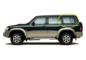 Стекло боковое NISSAN SAFARI 1997-2007 (Y61) 5d SW/LH/X 
Бренд: BSG