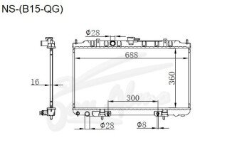 Радиатор MAZDA FAMILIA 1999-2006 (Y11) (QG13-18) 
Бренд: TONGSHI PL16AT