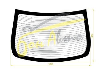 Стекло заднее с обогревом TOYOTA COROLLA 2006-2012 (NZE150-4d sed) 
Бренд: BSG