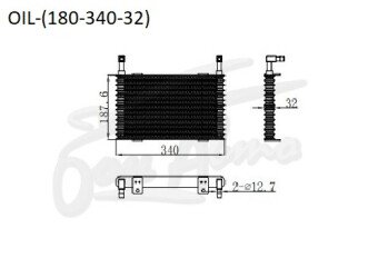 Радиатор OIL COOLER 180*340*32 () 
Бренд: TONGSHI AL32