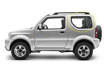 Стекло боковое SUZUKI JIMNY SIERRA 2002-2018 (JB43W) SW/LH/X 
Бренд: BENSON Тонированное