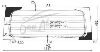 Стекло заднее с обогревом SCION XB 2004-2006 (NCP30) 
Бренд: BENSON