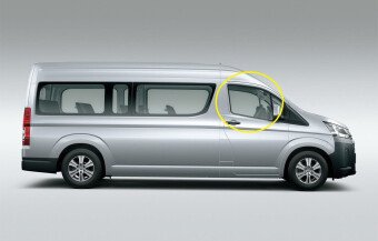 Стекло боковое TOYOTA HIACE 2019- H300 FD/RH фурнитура, 
Бренд: BENSON