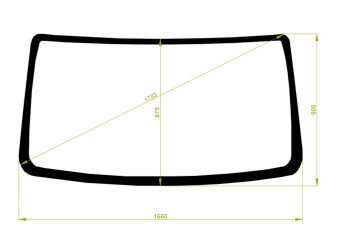 Стекло лобовое GAZ GAZELLE 1996- () 
Бренд: BENSON с синей полосой