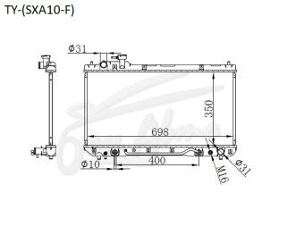 Радиатор TOYOTA RAV 4 1997-2000 (SXA10)(F) (3S) 
Бренд: TONGSHI PL16AT
