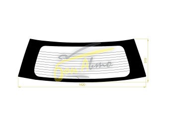 Стекло заднее с обогревом MAZDA 2 2002-2007 (DY3-5) 
Бренд: MAZDA