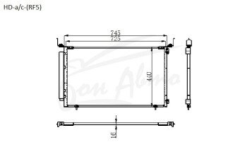 Радиатор кондиционера HONDA STEPWGN 2003-2005 (RF5-8) 
Бренд: TONGSHI AL16