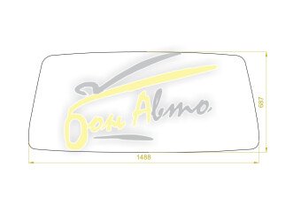 Стекло лобовое TOYOTA TOYOACE 1977-1984 (H20) 
Бренд: FYG с зеленой полосой