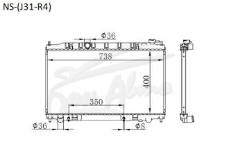 Радиатор NISSAN TEANA 2003-2008 (J31) (QR25) 
Бренд: TONGSHI PL16AT