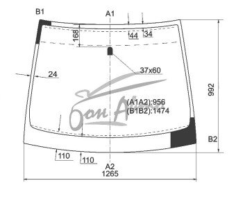 Стекло лобовое MERCEDES A-CLASS 1997-2004 (W168) 
Бренд: BENSON