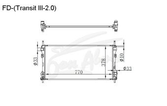 Радиатор FORD TRANSIT 2000-2014 () (dies 2.0) 
Бренд: TONGSHI PL26MT