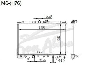 Радиатор MITSUBISHI PAJERO IO 1998-2007 (H60,H70) (4G93,4G94) 
Бренд: TONGSHI AL32AT