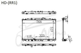 Радиатор HONDA ELYSION 2003-2013 (RR1) (K24A) 
Бренд: TONGSHI PL16AT