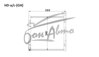 Радиатор кондиционера HONDA CIVIC FERIO 1995-2000 (EK2-8) 
Бренд: TONGSHI AL16