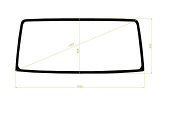 Стекло лобовое JAC HFC 1045/1061 2005- (NPR-wide) 
Бренд: BSG с зеленой полосой