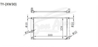 Радиатор LEXUS CT 2011- (ZVA10) (2ZR) 
Бренд: TONGSHI PL16AT