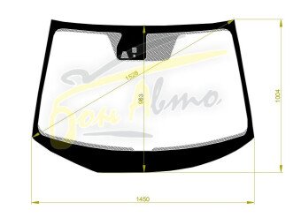 Стекло лобовое HONDA ACCORD 2013-2019 (CR7-RHD-2015) место под 1 камеру, место под датчик дождя, 
Бренд: BENSON с синей полосой