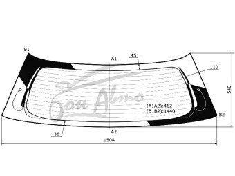 Стекло заднее с обогревом TOYOTA FORTUNER 2004-2015 (GGN50) 
Бренд: BSG