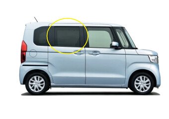 Стекло боковое HONDA N-BOX 2017-2023 JF3-4 RD/RH фурнитура, 
Бренд: BENSON Тонированное