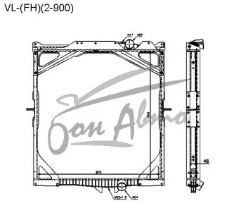 Радиатор VOLVO FM-SERIES 1992-2012 (FM)(2-900) 
Бренд: TONGSHI PL48MT