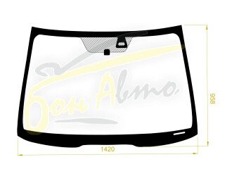 Стекло лобовое HONDA ACCORD 2002-2008 (CL7-RHD-4d sed) место под датчик дождя 
Бренд: ZDG