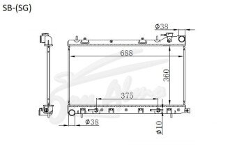 Радиатор SUBARU FORESTER 2002-2008 (SG) (EJ20) 
Бренд: TONGSHI 50% PL16AT