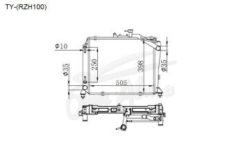 Радиатор TOYOTA REGIUSACE 1989-2004 (RZH100) (1RZ) 
Бренд: TONGSHI PL32AT