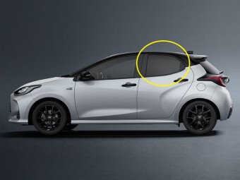 Стекло боковое TOYOTA YARIS 2019- KSP210 RD/LH фурнитура, 
Бренд: BENSON Тонированное