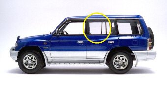 Стекло боковое MITSUBISHI PAJERO 1991-1999 (V46-5d) RD/LH 
Бренд: BSG