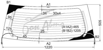 Стекло заднее с обогревом TOYOTA RAUM 2003-2011 (NCZ20) 
Бренд: BSG