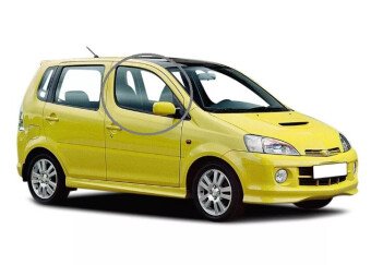 Стекло боковое DAIHATSU YRV 2000-2005 (M200) FD/RH 
Бренд: BSG