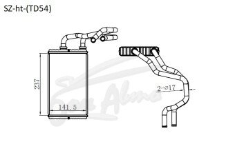 Радиатор отопителя SUZUKI ESCUDO 1997-2005 (TD52) 
Бренд: TONGSHI AL26