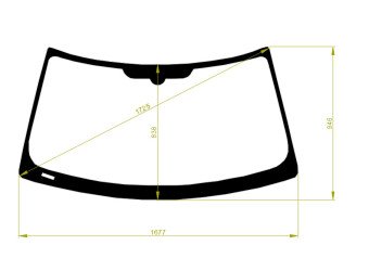 Стекло лобовое LAND ROVER RANGE ROVER 2002-2012 (L322) 
Бренд: BSG с зеленой полосой