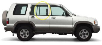 Стекло боковое ISUZU BIGHORN 1991-2002 (UBS69 -5d) RD/RH 
Бренд: BSG