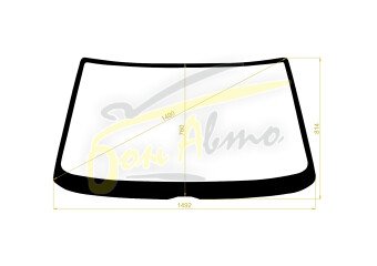 Стекло лобовое NISSAN GLORIA 1987-1991 (Y31-h/t) 
Бренд: BSG с зеленой полосой