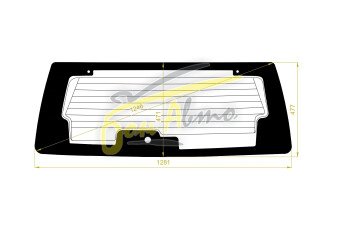 Стекло заднее с обогревом FORD ESCAPE 2007-2012 (ZD) 3 отверстия 
Бренд: BENSON