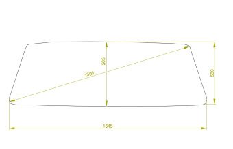 Стекло лобовое GAZ 2402 1972-1987 () 
Бренд: BENSON с синей полосой