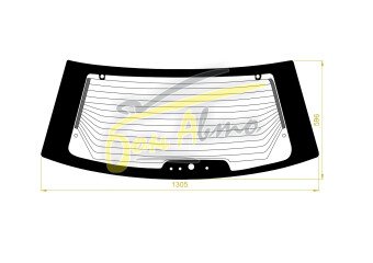 Стекло заднее с обогревом NISSAN AVENIR 1998-2006 (PW11) 11 отверстий 
Бренд: ZDG