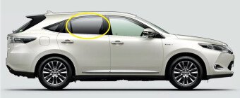 Стекло боковое TOYOTA HARRIER 2013-2020 XU60 RD/RH фурнитура, 
Бренд: BENSON Тонированное