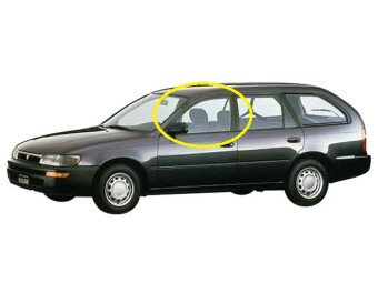 Стекло боковое TOYOTA SPRINTER 1991-2000 E100-5d wag FD/LH фурнитура,
Бренд: BENSON