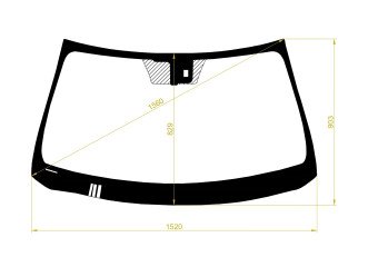 Стекло лобовое LEXUS LS 2006-2017 (USF40-LHD) обогрев щеток, место под датчик дождя, 
Бренд: BENSON