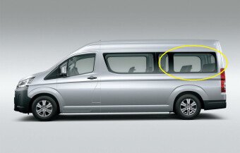 Стекло боковое TOYOTA HIACE 2019- H300-long-1641*595 SR/LH/X 
Бренд: BENSON