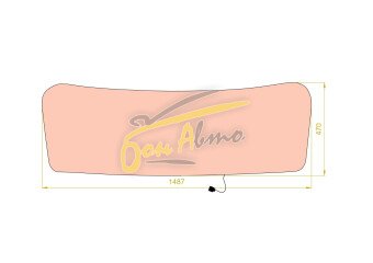 Стекло лобовое UAZ HUNTER 1985- (3151) полный обогрев 
Бренд: КМК