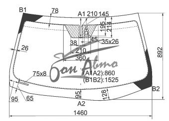 Стекло лобовое LEXUS ES 2006-2012 (GSV40-LHD-glass roof) место под датчик дождя 
Бренд: BENSON