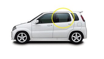 Стекло боковое SUZUKI IGNIS 2004-2007 (HR51S-5d) RD/LH 
Бренд: BSG