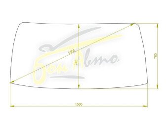 Стекло лобовое ISUZU FARGO 1980-1995 (WFR) 
Бренд: BSG с зеленой полосой